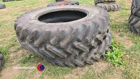 480/80 R38 Titan rear tractor tyres 50 %, no punctures or repairs - 4