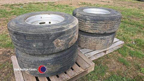 4 x super single wheels and tyres