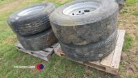 4 x super single wheels and tyres - 4
