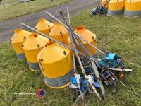6 x Falcon 30kg dump feeders - 4