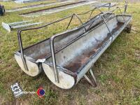 2 x 9ft feed troughs - 4