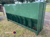 2 x single side 8 space pig feeder - 3