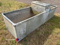 Galvanised metal water trough - 3
