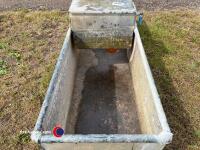Galvanised metal water trough - 4