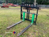 Set of pallet tines