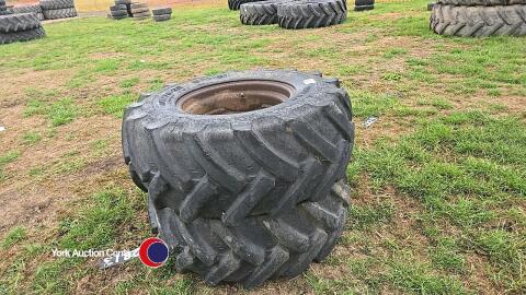2 x Mitas 405/70-20 (16.0/70-20) 8 stud wheels
