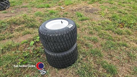 2 x 20x12.00-10 4 stud trailer wheels
