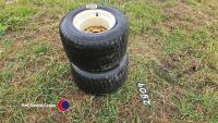 2 x 20x12.00-10 4 stud trailer wheels - 4