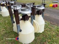 4 x lean machine weaner feeders - 4