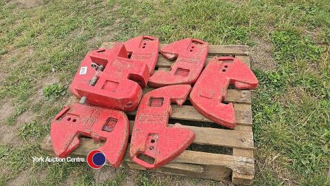 Case weights, full set c/w pin