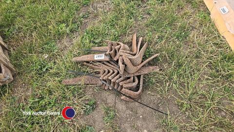 Quantity of power harrow tines