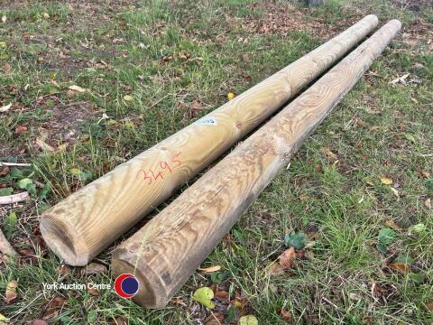 2 x 3.6m x 150mm fence posts