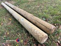 2 x 3.6m x 150mm fence posts - 2
