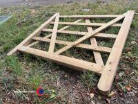 5ft wooden field gate - 3