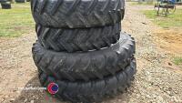 2 x 340-85-46 and 2 x 320-85-32 CASE rowcrop wheels - 6