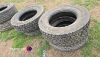 4 x 315/70/R22.5 Re-cut drive tyres