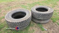 4 x 315/70/R22.5 Re-cut drive tyres - 4