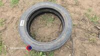 Pair of 4.00-19 three rib tyres - 2