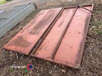 2 x metal sheeted livestock gates - 3