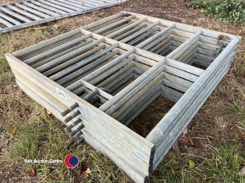 6 x 4ft galvanised gates