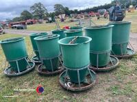 10 x Osborne big wheel pig feeders - 3