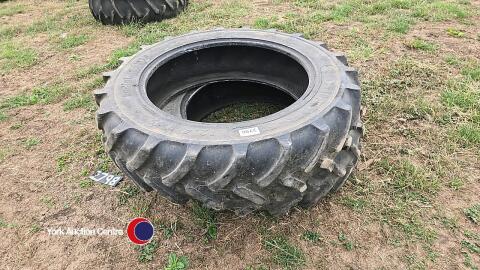 Pair of Semperit 12.4 R32 tyres, vgc
