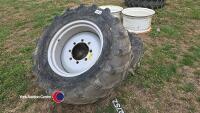2 x Merlo 405/70 x 24 wheels and tyres