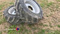 2 x Merlo 405/70 x 24 wheels and tyres - 4
