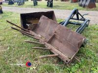 Back end loader with bucket and muck forks, wo - 2