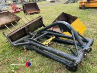 Back end loader with bucket and muck forks, wo - 3
