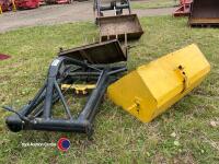 Back end loader with bucket and muck forks, wo - 4