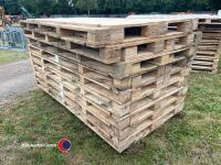 20 x large 8 x 4 pallets with ply top ideal for livestock barrier, lambing pens, cladding, splitting sheds