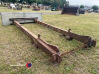 Grain pusher with JCB brackets or fork lift tine mounting - 2