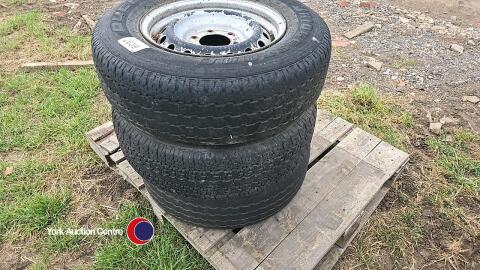 3 x 345/70R16 wheels and tyres