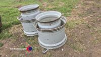 MF front and rear wide wheel set grass/turf/floatation wheels, Front 22.5 x 16, Rear 30 x 20 - 3