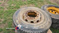 4 x 10 stud HGV wheels with 12R22.5 tyres - 2