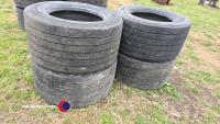 4 x 455-45-225 Michelin tyres