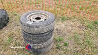 4 x 165/R13 wheels and tyres - 4