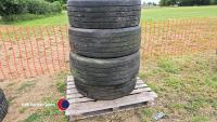 4 x 385/65 R22.5 tyres - 4