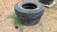 2 x 315/80 R22.5 tyres
