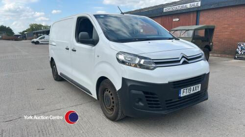 2019 Citroen Dispatch - FT19 AXY - diesel - 1 keeper from new - HPi clear - MOT 11/06/26 - 126505 miles - V5 in office - Euro 6 - cruise control - DAB radio - Bluetooth - reversing sensors