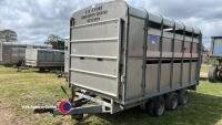 Ifor Williams DP120 12ft livestock trailer, tri-axle - 2