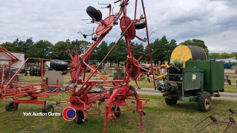 Lely Lotus 770 AWS tedder, pto and spare tines in office