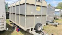 Bateson 12ft livestock trailer c/w sheep decks, twin axle, demount