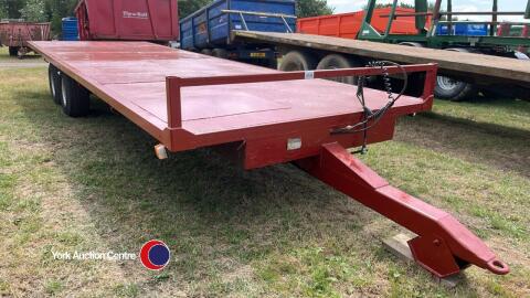 Triffitt 26' foot bale trailer. New break shoes & wheel bearings 6 months ago.