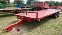 Triffitt 26ft bale trailer. New break shoes and wheel bearings 6 months ago. - 2
