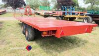 Triffitt 26ft bale trailer. New break shoes and wheel bearings 6 months ago. - 3