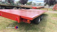 Triffitt 26ft bale trailer. New break shoes and wheel bearings 6 months ago. - 4