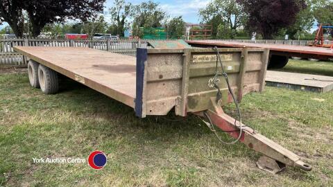 Marshall 25ft flat trailer twin axle