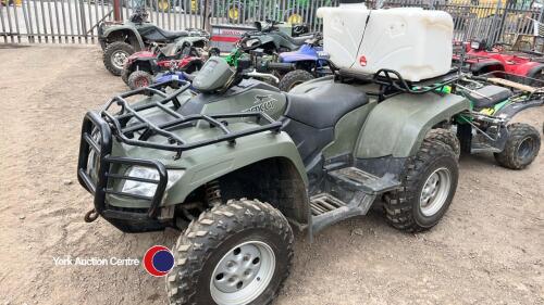 Arctic Cat 700cc Diesel Quad Bike, Road legal - Log book present, 4 wheel and 2 wheel drive with diff lock, Artic Cat winch fitted, Enduraspray tank, lance and spray boom fitted by tractor shop, 2007